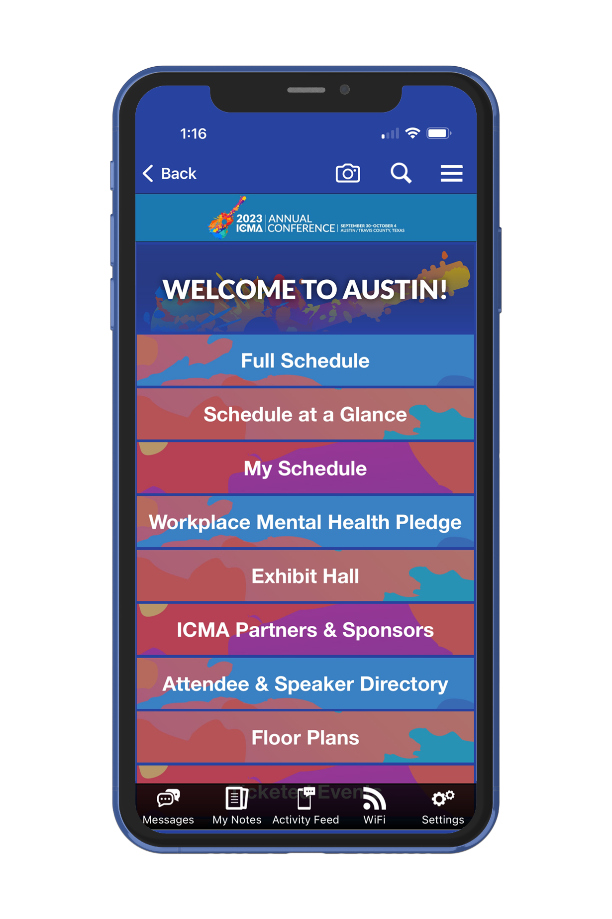 Conference App ICMA Conference