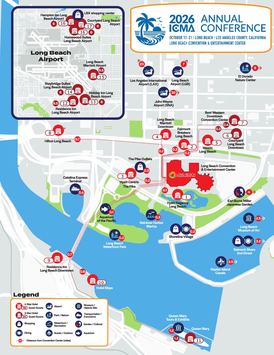 Long Beach Hotel Map Final